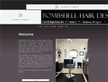 Tablet Screenshot of bombshellhairdesigns.com